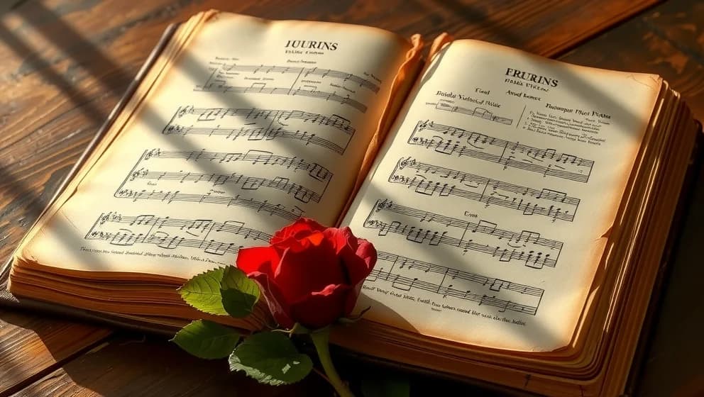 Det är en ros utsprungen och dess historia