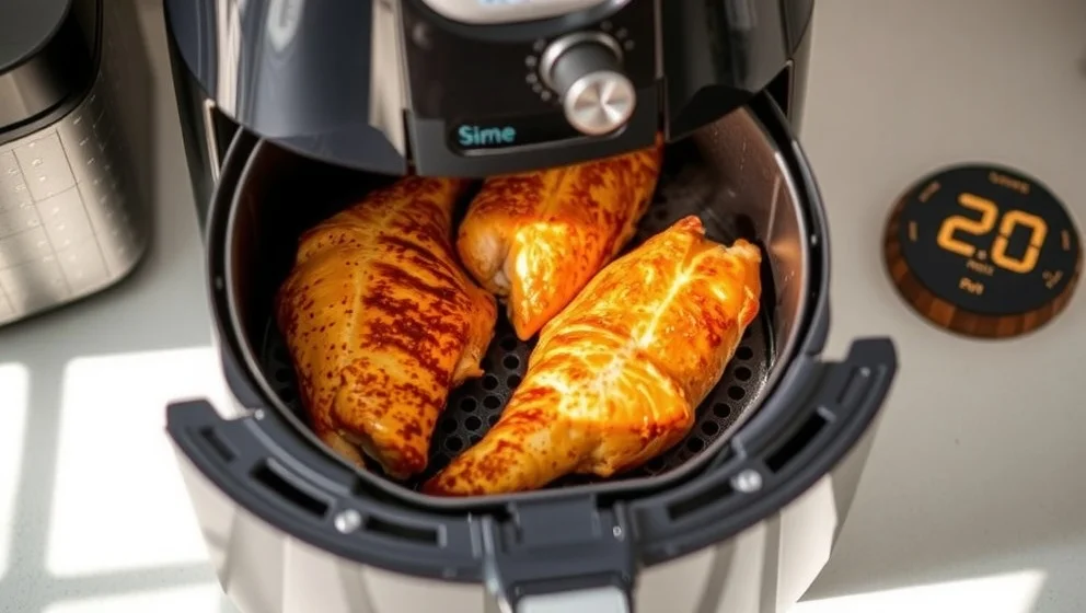 Fryst kyckling i airfryer på 20 minuter