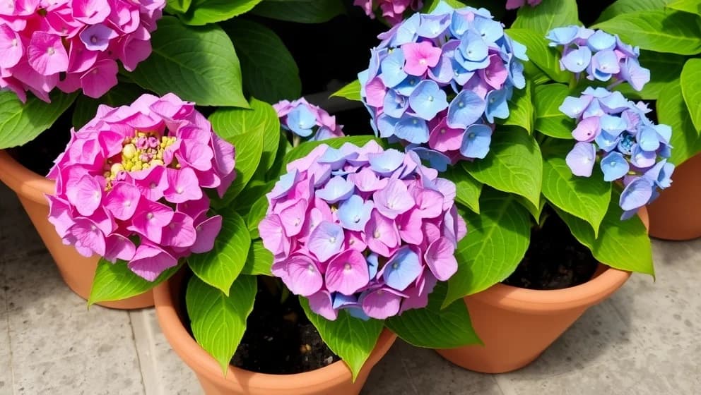 Hur skötter man hortensia i kruka ute