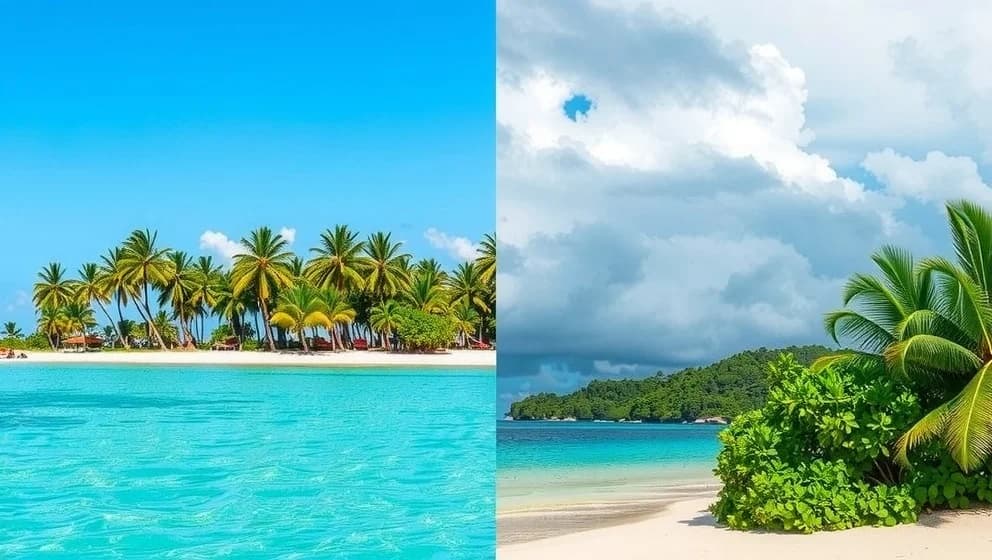 Puerto Rico och Gran Canarias väder året runt